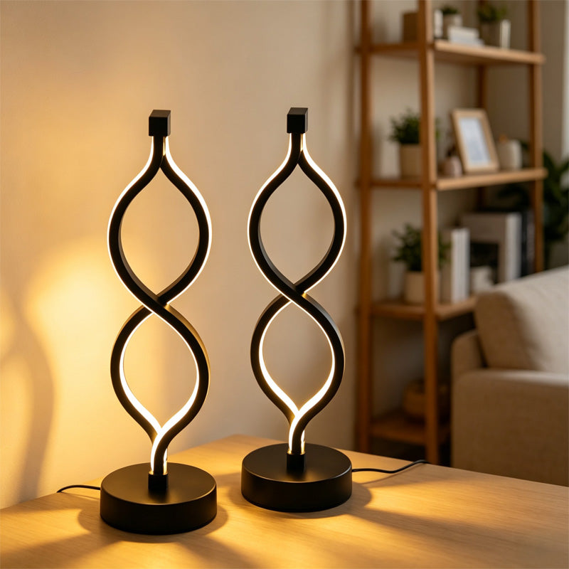 AVEKRA Wave LED Desk Lamp (Set of 2)